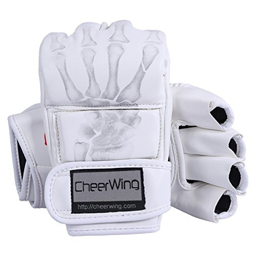 Cheerwing Medio Dedo Guantes De Boxeo Mma Ufc Combate Lucha