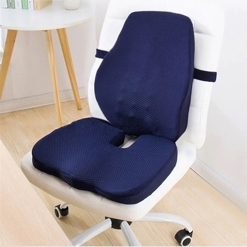 Cojín De Asiento De Gel Y Almohada De Soporte Lumbar