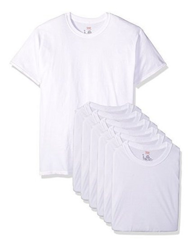 Hanes Classics - Pack De 6 Camisetas Con Cuello Redondo Para