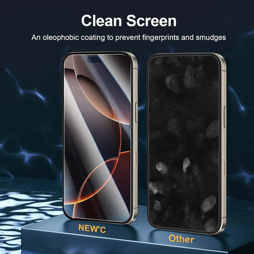 New'c 3 Protectores De Pantalla Para iPhone 16 Pro Max (6,9