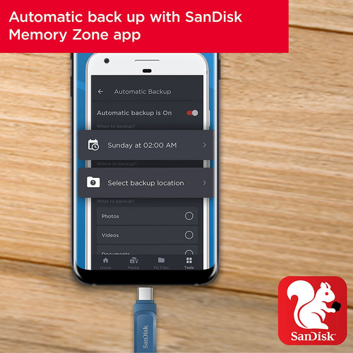 Pendrive De 128 Gb Sandisk Ultra Dual Go Usb Type-c Drive Bl