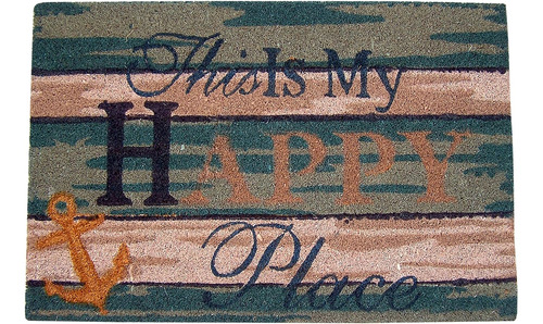 This Is My Happy Place - Tapete Para Puerta Con Temática De 