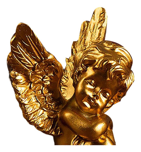 2 Estatuas De Ángeles De Querubines Decorativas De Resina