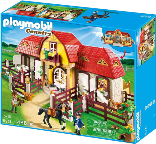 Playmobil Country 5221 Granja De Ponis Con Establo