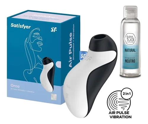 Succionador Y Vibrador 2 En 1 Satisfyer Orca Usb + Gel