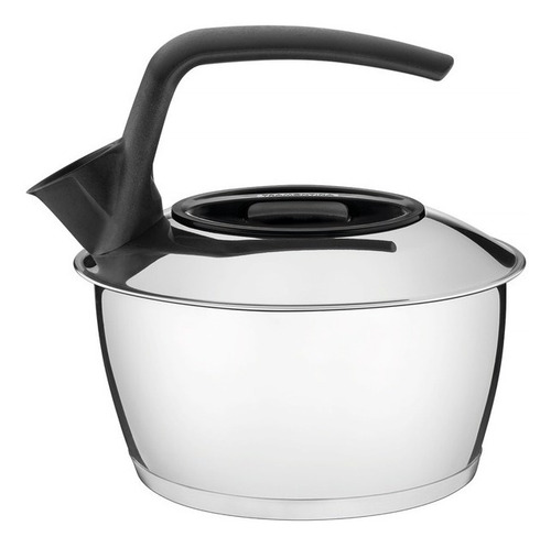 Imagem 1 de 6 de Chaleira Indução Aço Inox Tramontina, Fundo Triplo 1,5 Lt