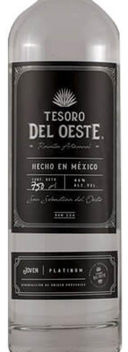 Pack De 4 Raicilla Tesoro Del Oeste Platinum Ensamble 750 Ml