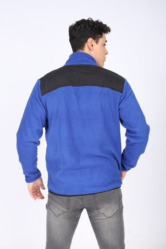 Poleron Micropolar Con Taslan Hombre