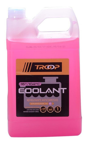 Anticongelante Troop Coolant Rosado -16° 1 Galón.  