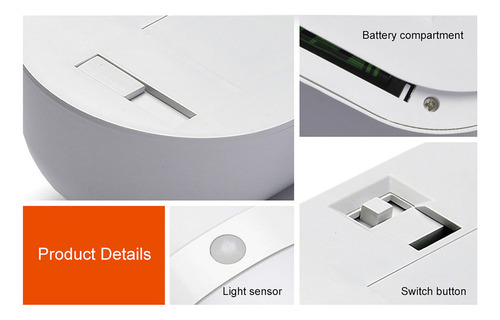 Mll Luz Nocturna Led Con Sensor De Movimiento For Pasillo,