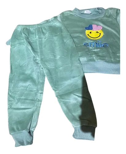 Conjunto Niña Algodon Smile Verde Claro 2años