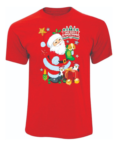 Camisetas Navidad Papa Noel Santa Feliz Navidad Adulto Niño