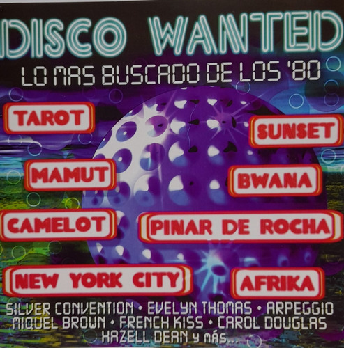 Cd Disco Wanted (lo Mas Buscado De Los 80 )