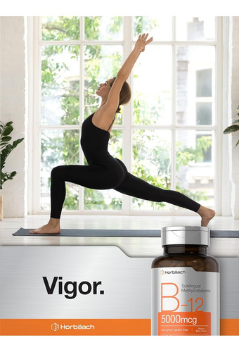 Vitamina B12 Metilcobalamina 5000 Mcg Horbäach 120 Tabletas