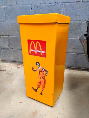 Lixeira Antiga - Mc Donalds Americana - Limda Peça