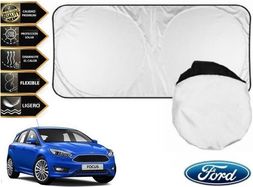 Sunshade Cubresol Con Ventosas Ford Focus 1 Hb Blanco 2014