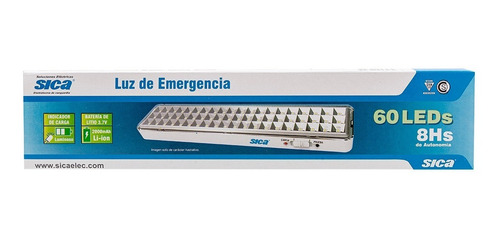 Imagen 6 de 7 de Luz De Emergencia Sica - Led Recargable - 8hs De Autonomía