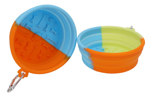 Cuenco De Silicona Para Perros, 2 Unidades, Plegable, Multiu