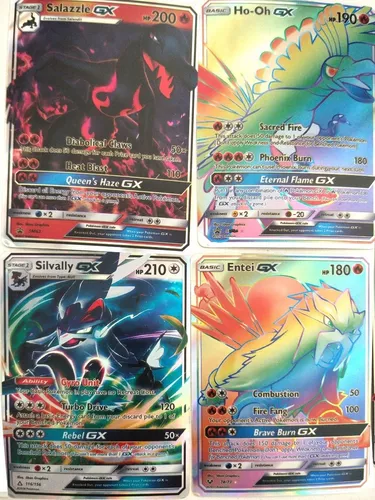 Lote 30 Cartas Pokémon Gx Em Português Cartas Brilhantes Sem