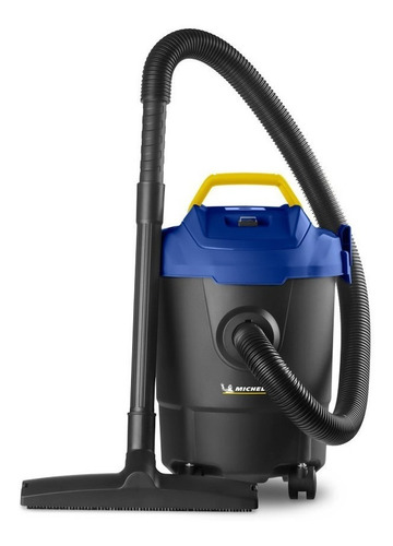 Imagem 1 de 4 de Aspirador multi-funções Michelin Aspirador de Pó e Água 12L preto, azul e amarelo 220V
