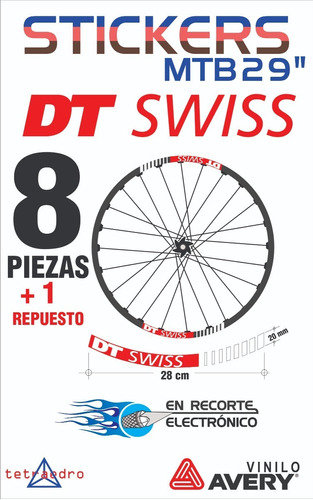 Sticker Bicicleta Mtb Dt Swiss