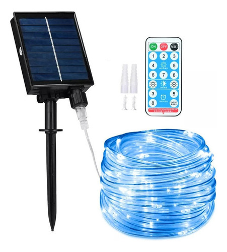 Cadena De Luces Solares Para Exteriores, 22 Metros, 200 Led