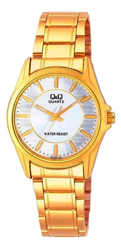 Q702-001y - Reloj Q&q P/m Acero Dorado