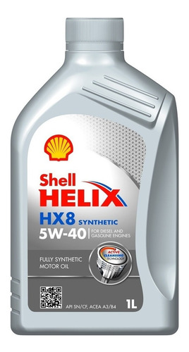 Aceite Shell Helix Hx8 Profesional Sintético 5w40 Sintetico