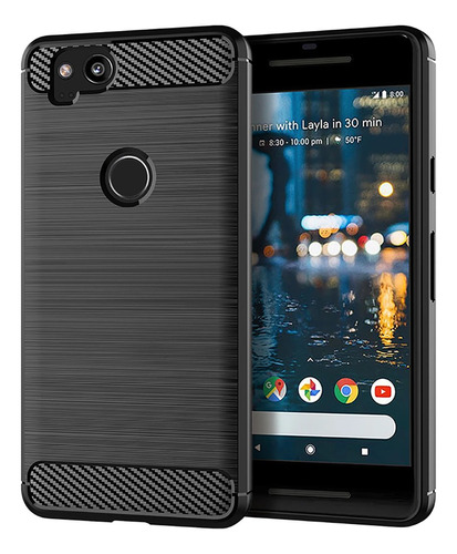 Funda Carbono Para Google Pixel 2