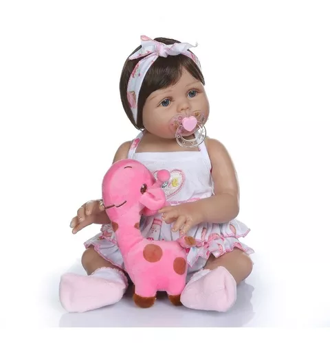 Boneca Bebê Reborn 47cm 100% Silicone Paty - Full