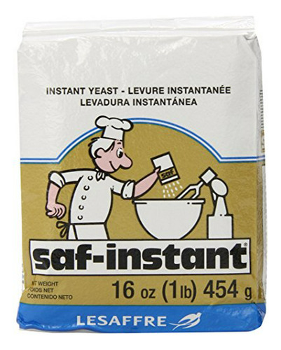 Levadura Instantánea Lesaffre Saf-instant Gold 1lb