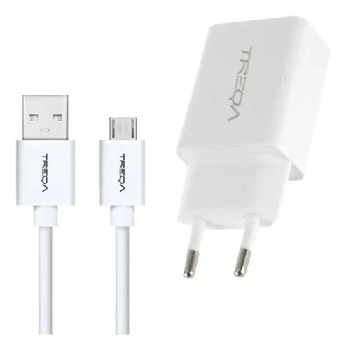 Cargador Usb Con Cable Micro Usb 220v 3.1a Carga Rapida Treq