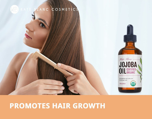 Aceite De Jojoba, Certificado Orgnico Usda, 100% Puro, Prens