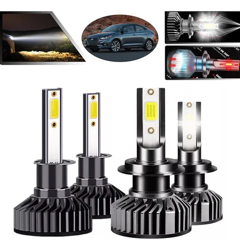 - Kit De Focos Led 12000lm H1 H7 H11 9005 9006 H4 Para Hyundai