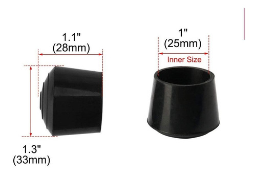 Tapones De Goma 25mm Patas De Mesas O Sillas Bastones