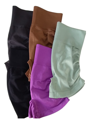 Calza Seamless Con Frunce Push Up Levanta Cola Oferta