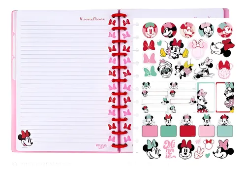 Cuaderno Discos Carta Minnie, Mickey Mooving Loop Disney