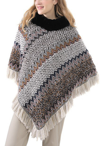 D Chal De Punto Nuevo Para Mujer De Otoño E Invierno, En Sto