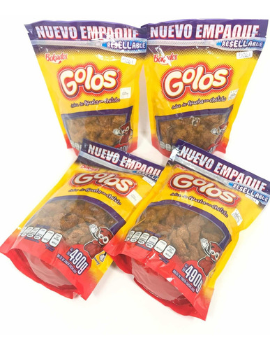 Imagen 2 de 4 de Golos Tamarindo Dulce Fruta Chile Bokados 4 Bolsas 500 Grs