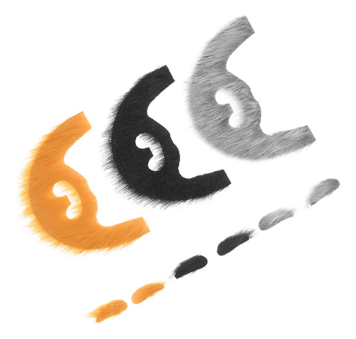 Set De 3 Juegos De Barba Y Cejas Postizas, Barba Autoadhesiv