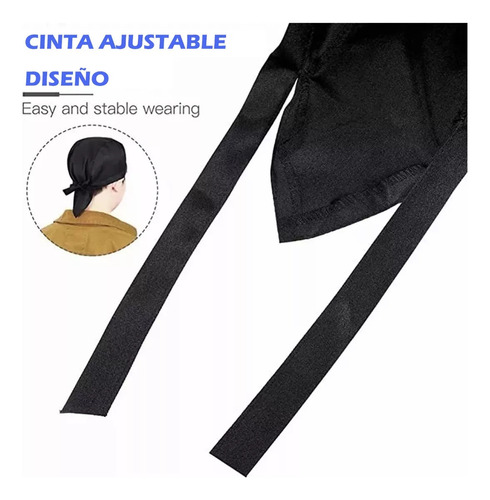 6pzs Sombrero Cocinero Gorra Gorritos Chef Cabeza Ajustable