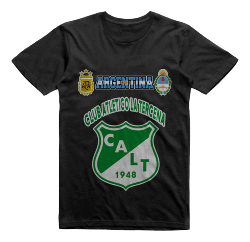 Remera Infantil Negra Club La Tercena Catamarca