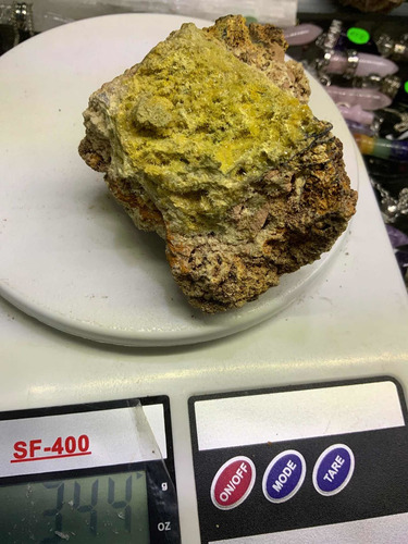 Mimetita Mineral De Colección Mina Santa Eulalia Chihuahua Amarillo (Usado)
