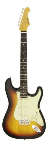 Guitarra Stratocaster 62' Aria Pro Ii Stg-62 3 Tone Sunburst Cor Cinza-escuro