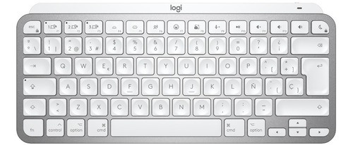 Teclado Logitech Mx Keys Mini Pale Grey Iluminado- Revogames