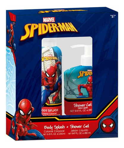 Body Splash + Shower Gel De Spiderman