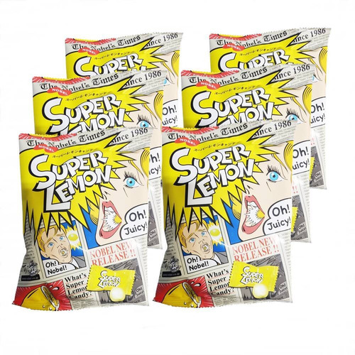 Bala Super Lemon Japonês Super Azeda 6x 84g