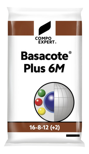 Fertilizante Basacote Plus 6m 16:8:12 Sc 25kg Compo Expert