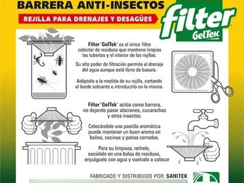 Filtro Antibicho Plastico P Sopapa Bacha ×2. (total 100 Un)