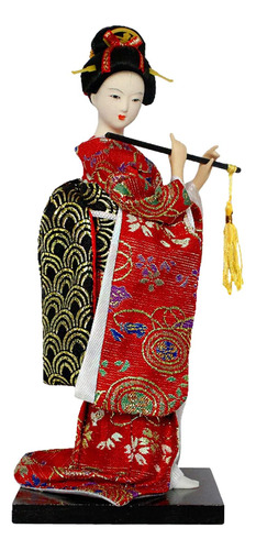 Estatua Asiática Muñeca Geisha Japonesa Muñecas Kimono